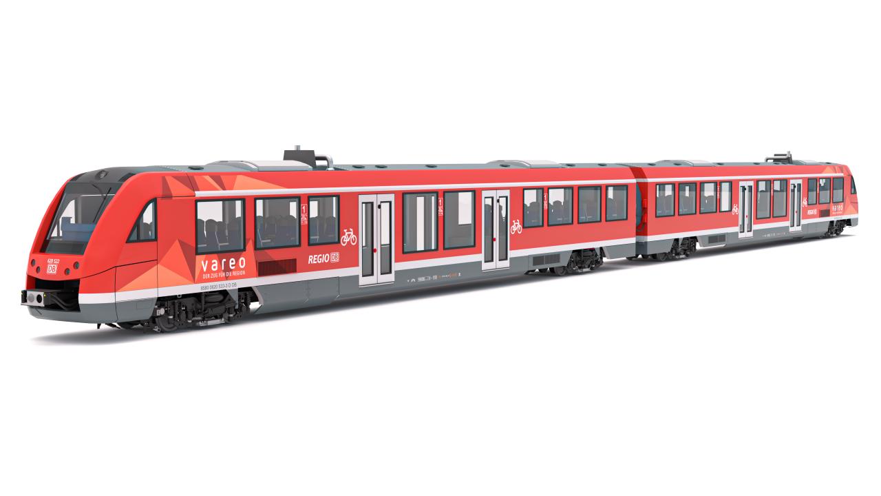 DB Regio Alstom Coradia LINT 54 Train 3d models