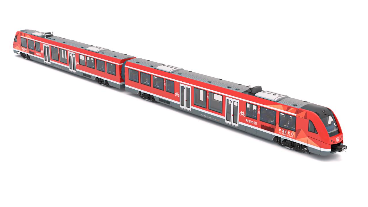 DB Regio Alstom Coradia LINT 54 Train 3d models
