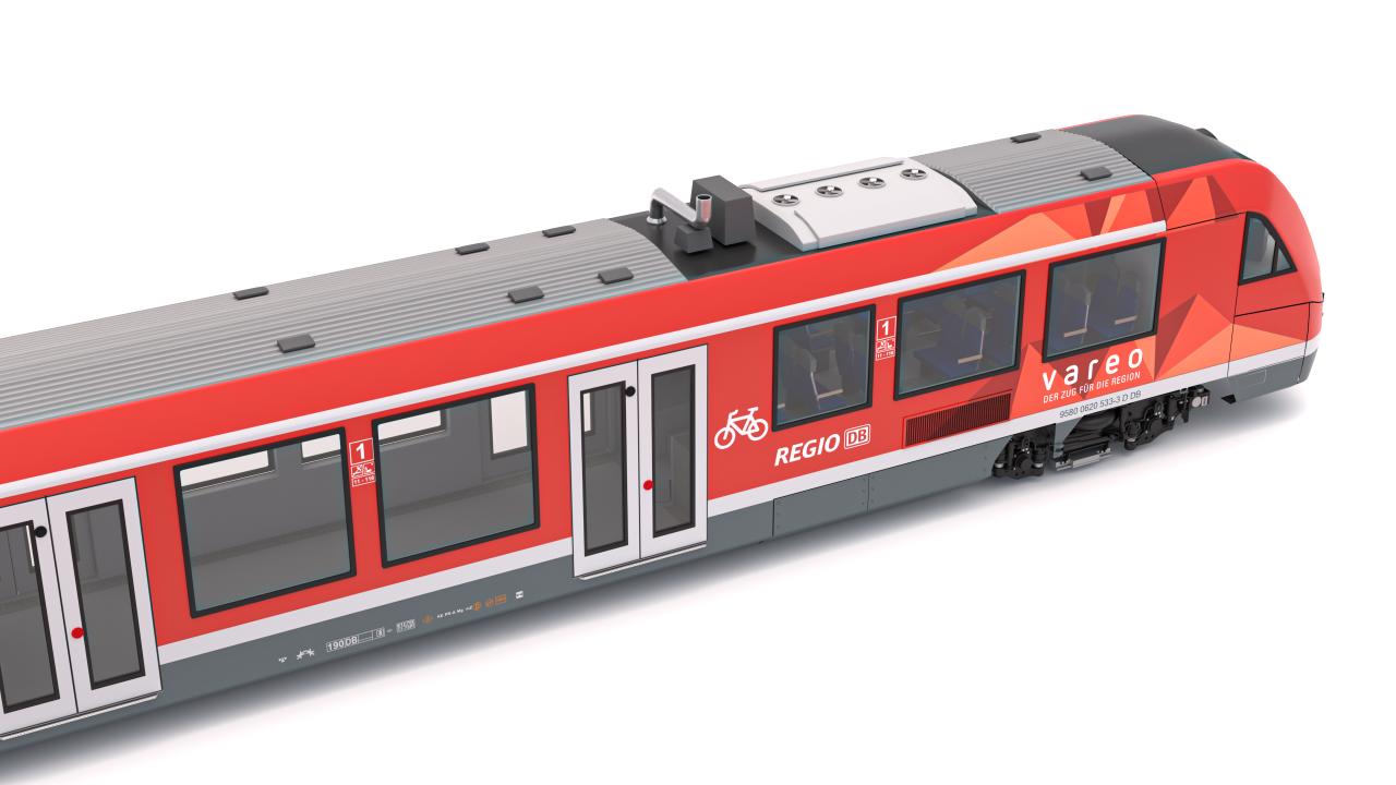 DB Regio Alstom Coradia LINT 54 Train 3d models