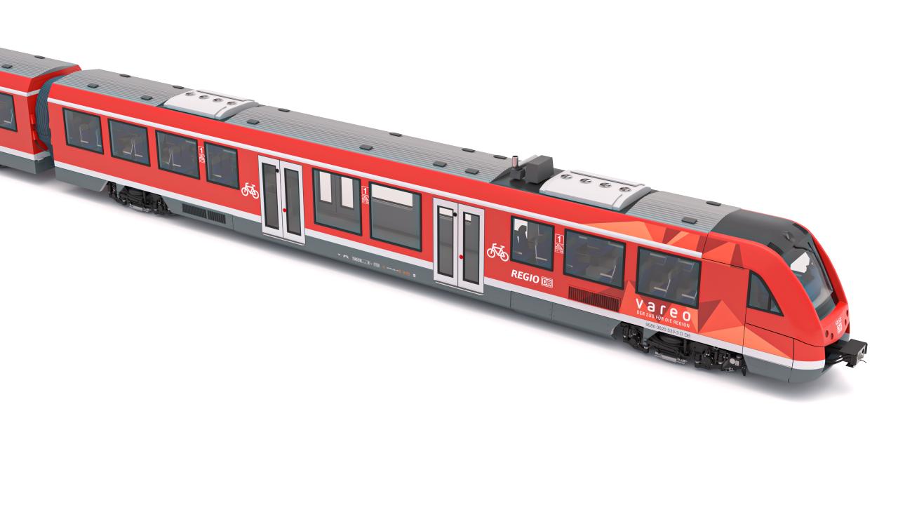 DB Regio Alstom Coradia LINT 54 Train 3d models
