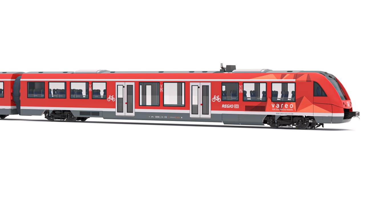 DB Regio Alstom Coradia LINT 54 Train 3d models