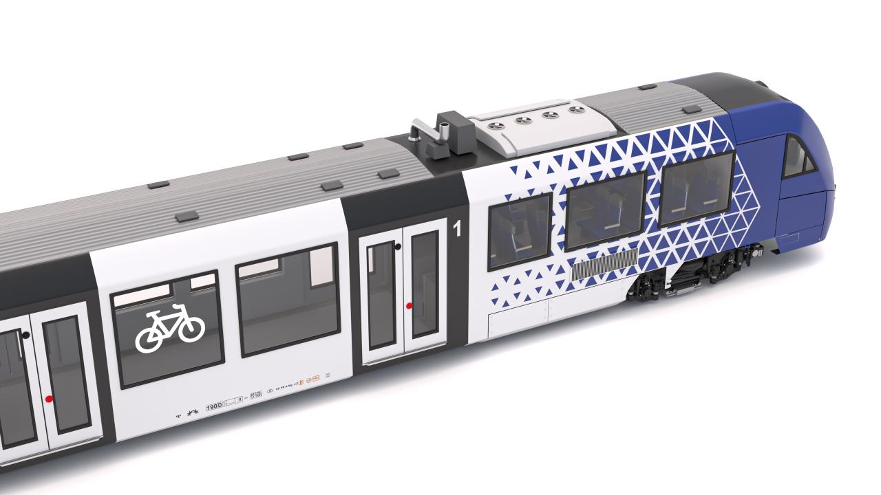 Vlexx Alstom Coradia LINT 54 Train 3d models