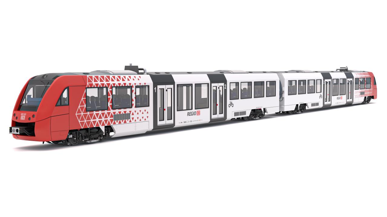 DB Regio Sudwest Alstom Coradia LINT 54 Train 3d models