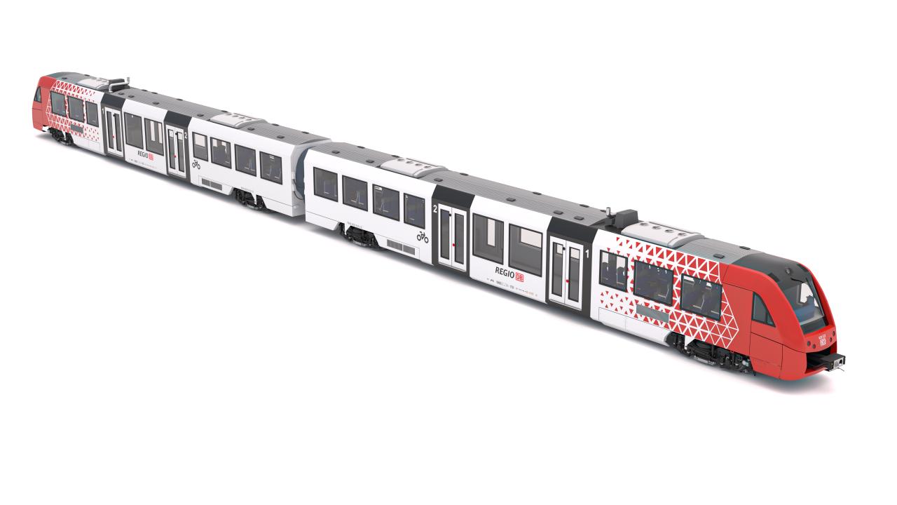 DB Regio Sudwest Alstom Coradia LINT 54 Train 3d models