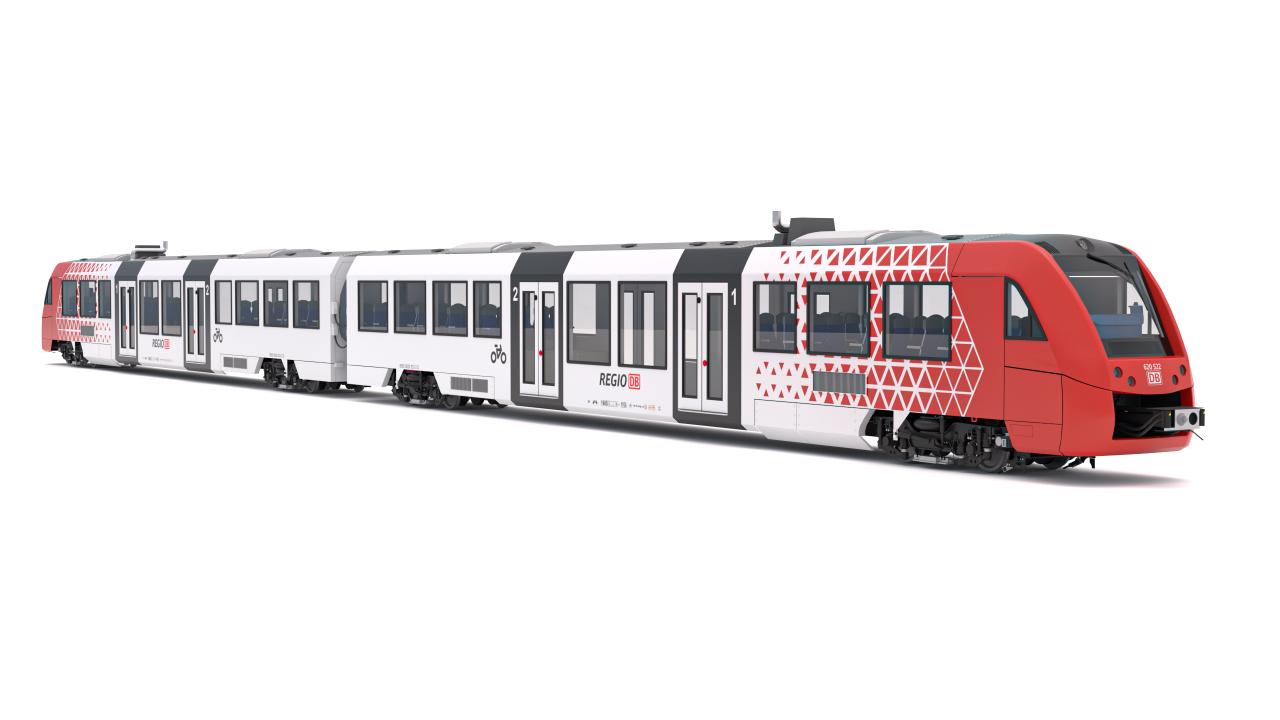 DB Regio Sudwest Alstom Coradia LINT 54 Train 3d models