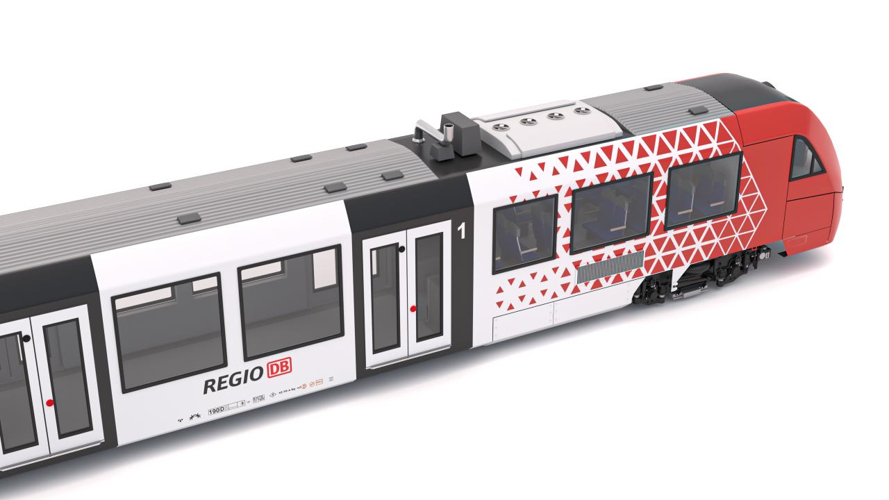 DB Regio Sudwest Alstom Coradia LINT 54 Train 3d models