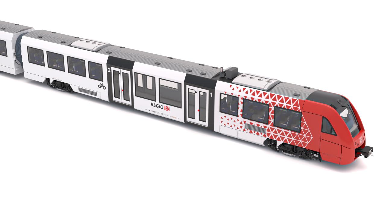 DB Regio Sudwest Alstom Coradia LINT 54 Train 3d models