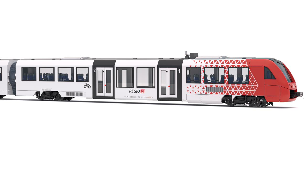 DB Regio Sudwest Alstom Coradia LINT 54 Train 3d models