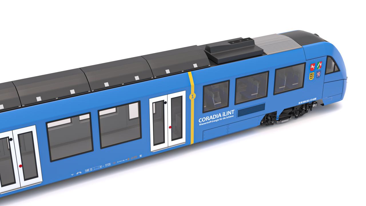 Alstom Coradia iLint 54 Hydrogen Train 3d models