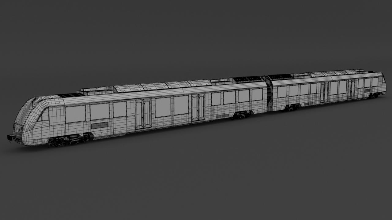 Alstom Coradia iLint 54 Hydrogen Train 3d models