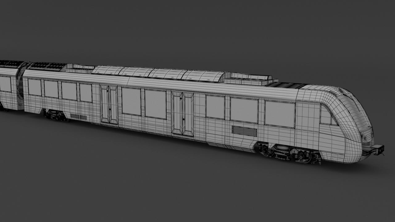 Alstom Coradia iLint 54 Hydrogen Train 3d models