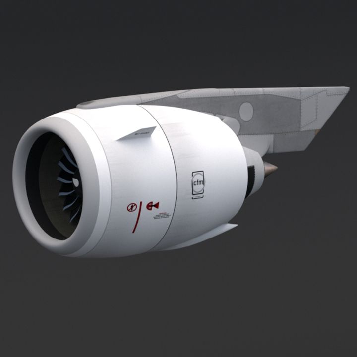 Airbus Engine cfm 3d models