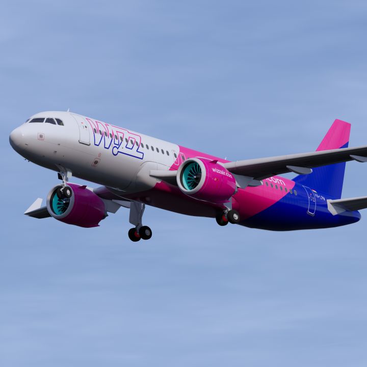 WizzAir A320neo 3d models