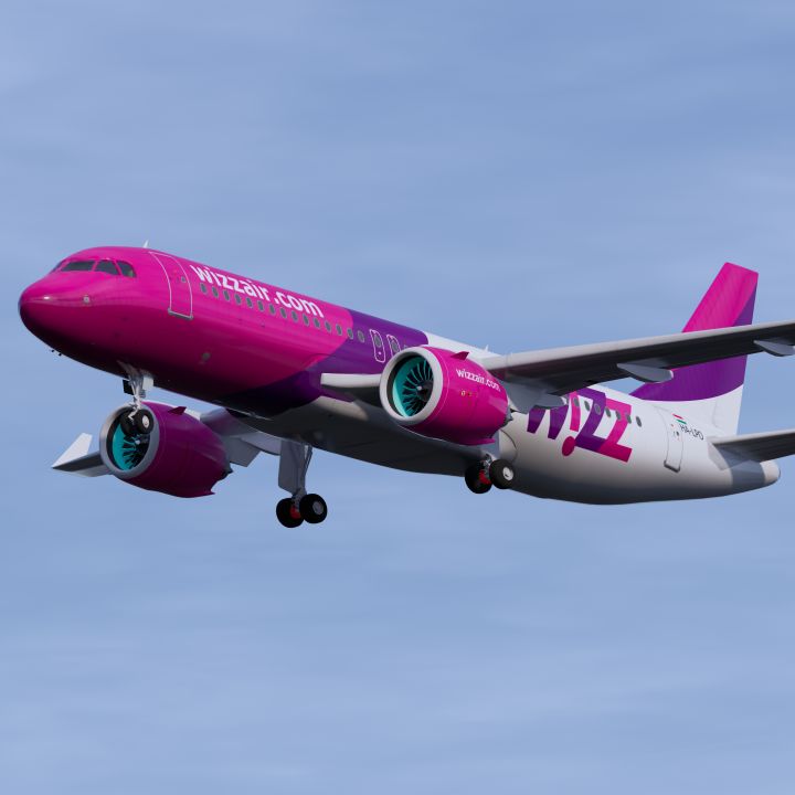 Wizz Air A320 3d models
