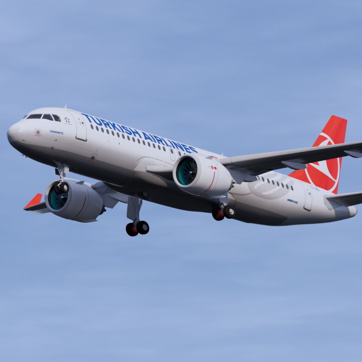 Turkish Airlines A320 3d models