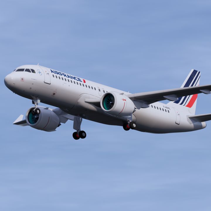Air France A320 3d models