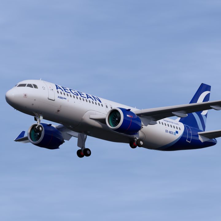 Aegean Airlines A320 NEO 3d models