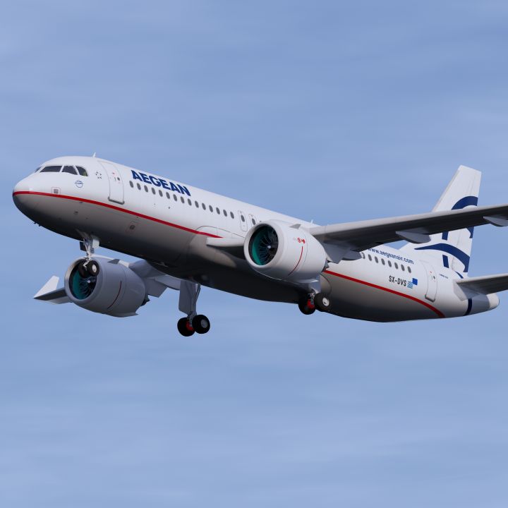Aegean Airlines A320 3d models