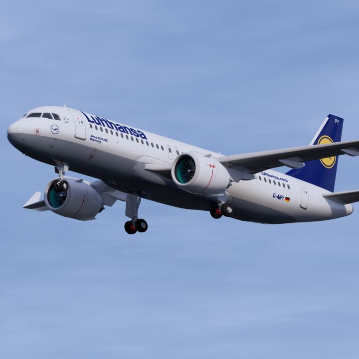 Lufthansa A320 3d models
