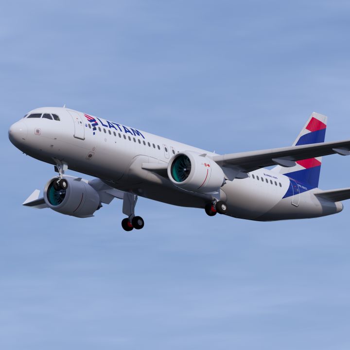 Latam Airlines A320 3d models