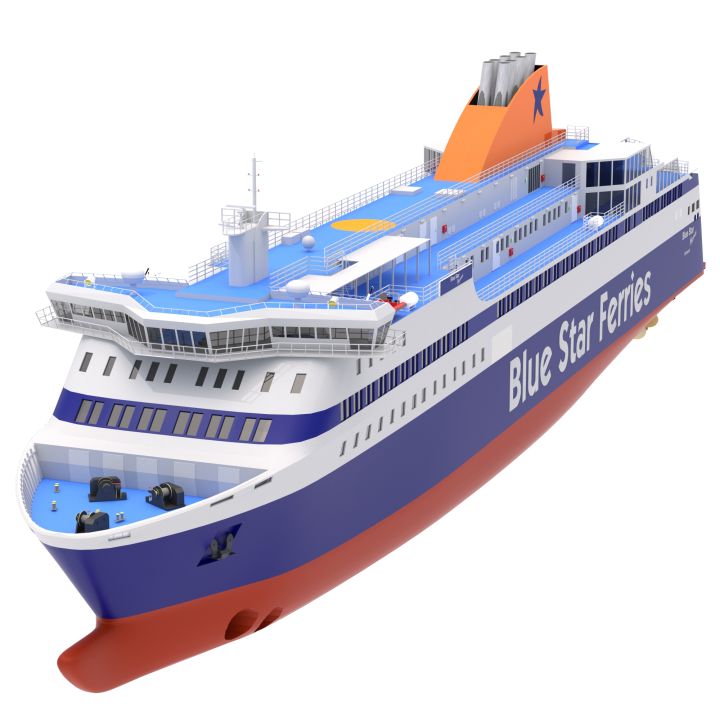 Blue Star Myconos 3d models