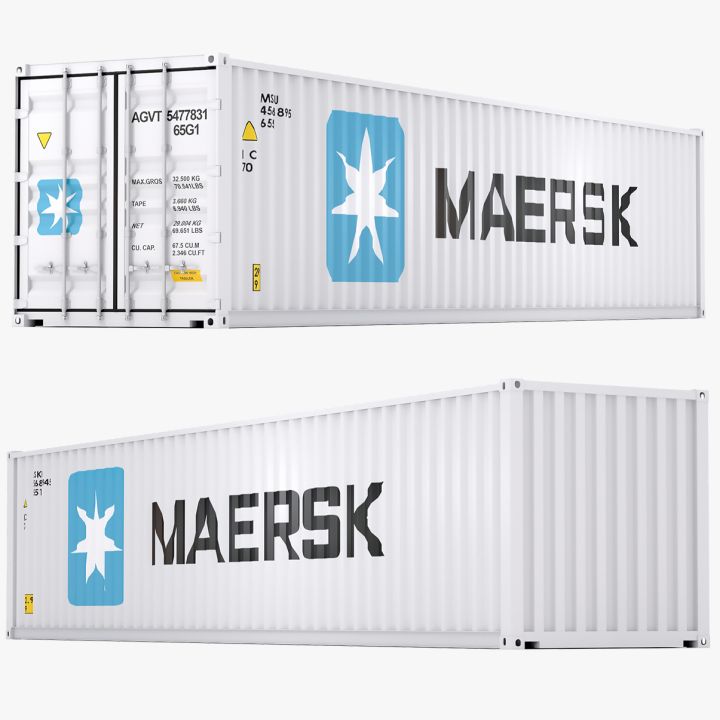 Maersk Shipping Container 3d models