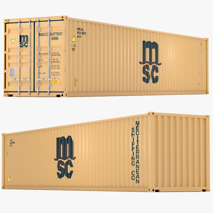 Mediterranean Shipping Company MSC Container 3d models