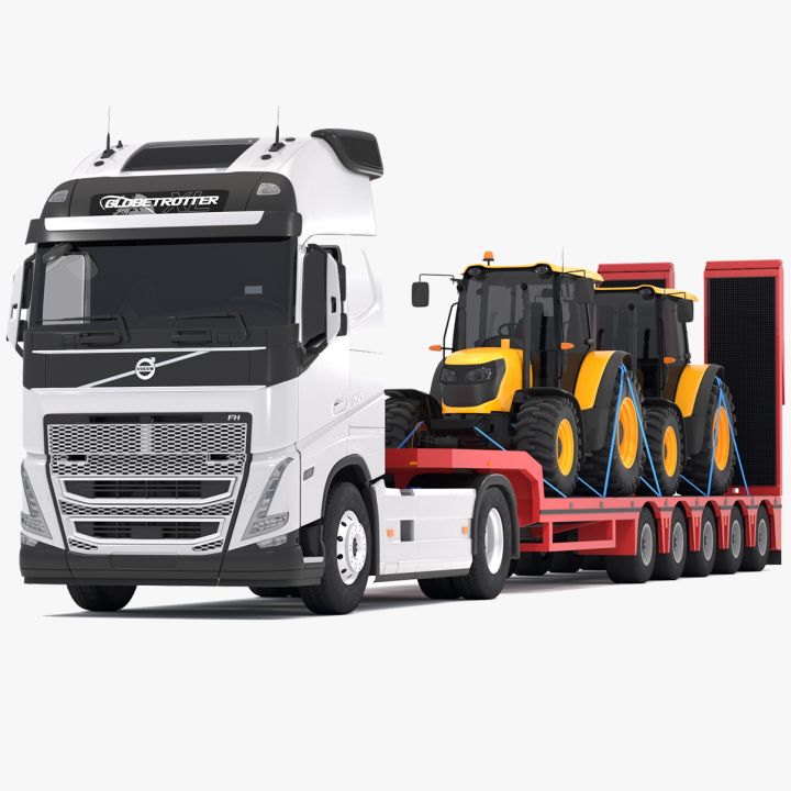 Volvo fh16 with Tractor Trailer 3d models