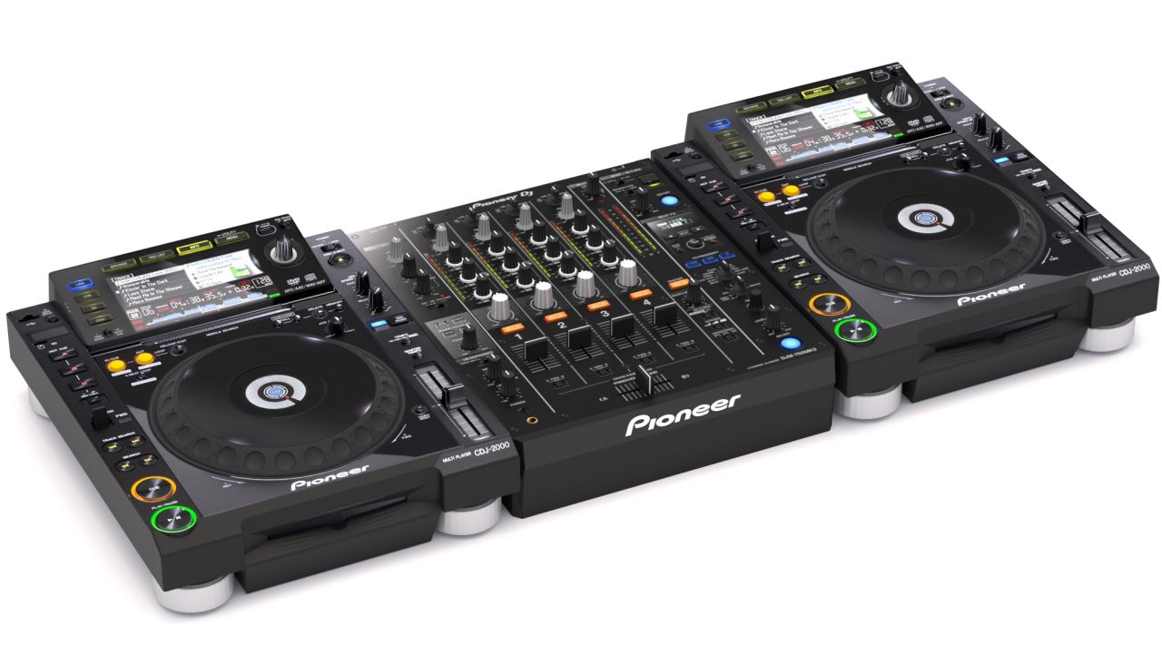 Pioneer dj set 3d models