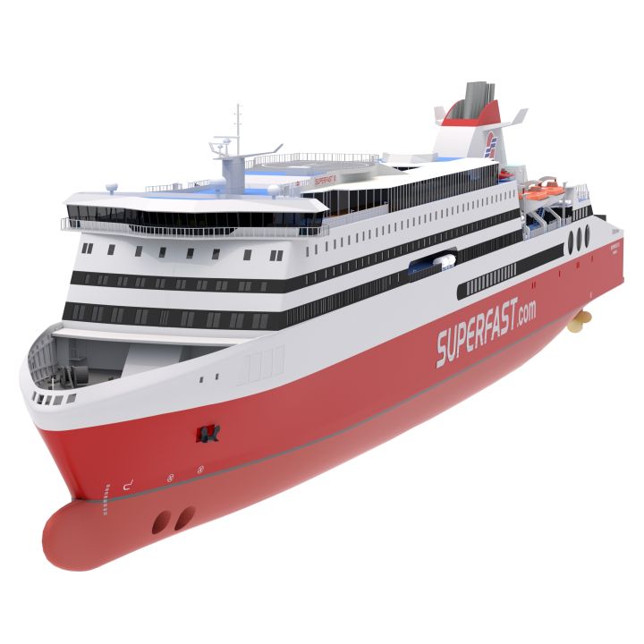 Ship Superfast XI - Superfast Ferries 3d models