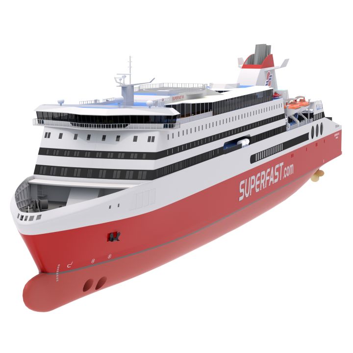 Ship Superfast XII - Superfast Ferries 3d models