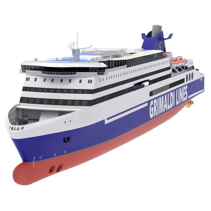 Ship Cruise Ausonia - Grimaldi Lines 3d models