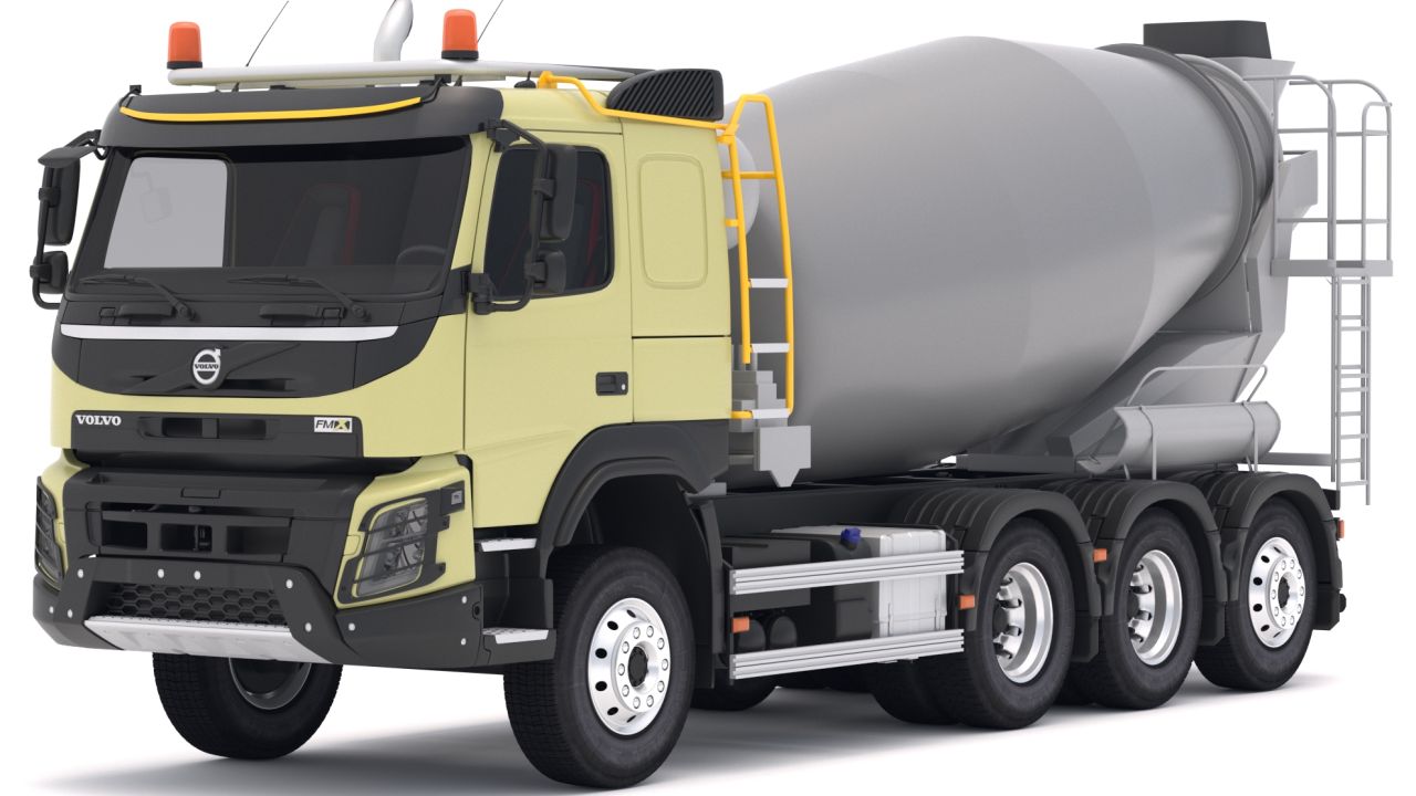 Volvo FMX Tridem Mixer Truck 8x4 3d models