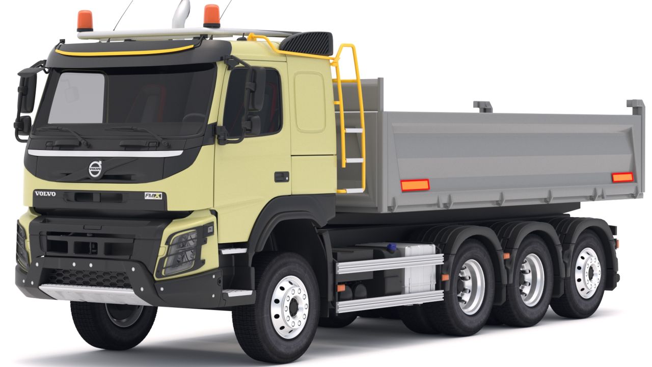 Volvo FMX Tridem Tipper Truck 8x4 3d models