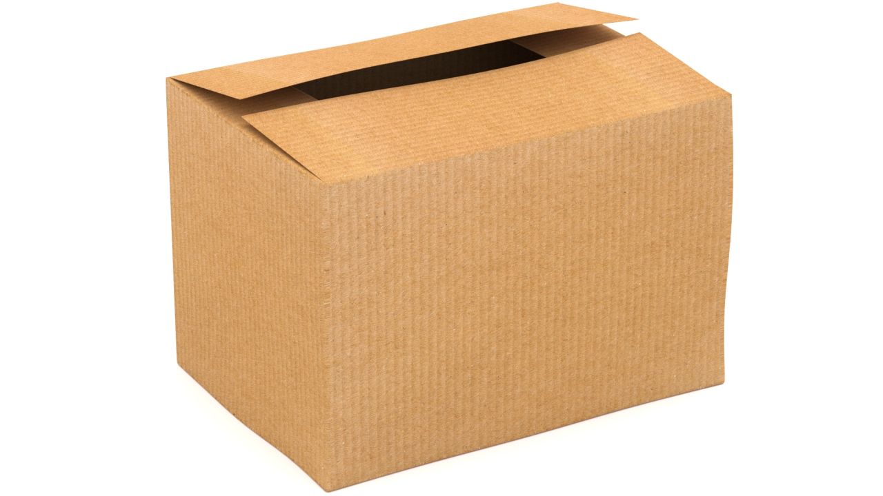 Cardboard Box 01 3d models