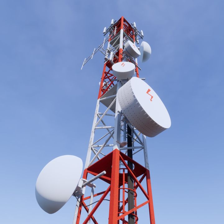 Telecommunication Cell Tower 3d models