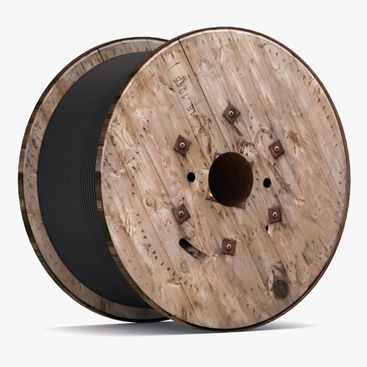 Wooden Cable Drum 3d models