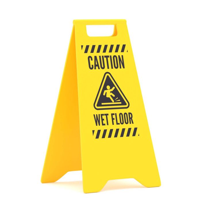 Wet Floor Sign 3d models