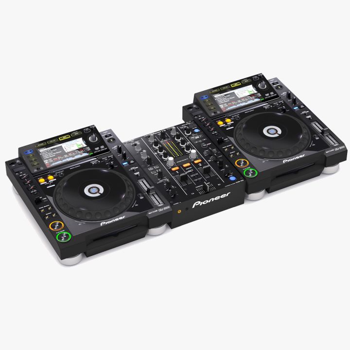 Pioneer dj set 2 3d models