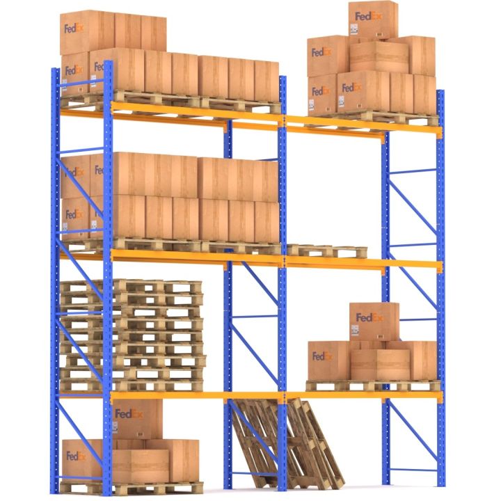 Fedex Warehouse Rack 3d models