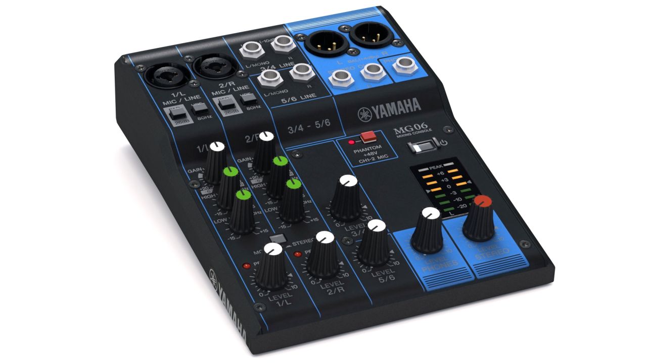 Yamaha mixer MG06 3d models