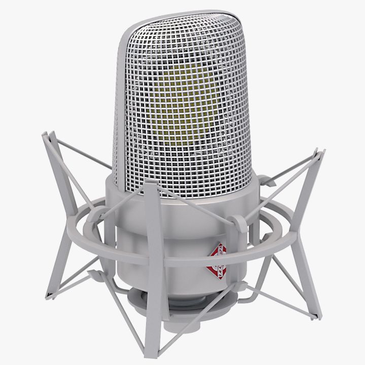 Neumann TLM 49 Microphone with Stand 3d models