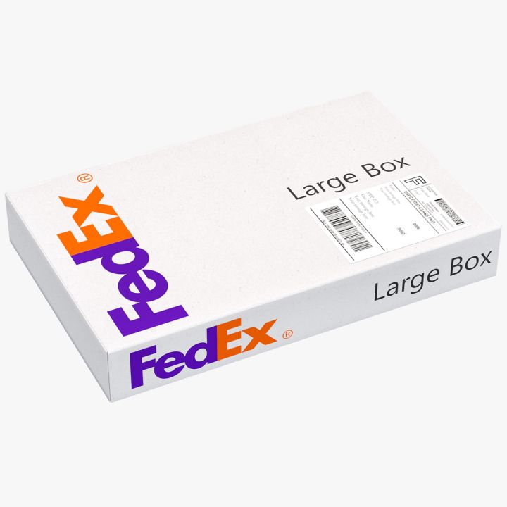 Cardboard Box Fedex 3d models