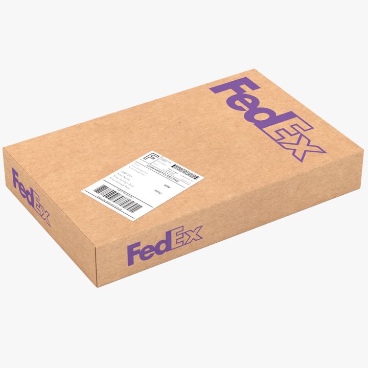 Cardboard Packaging Box Fedex 3d models