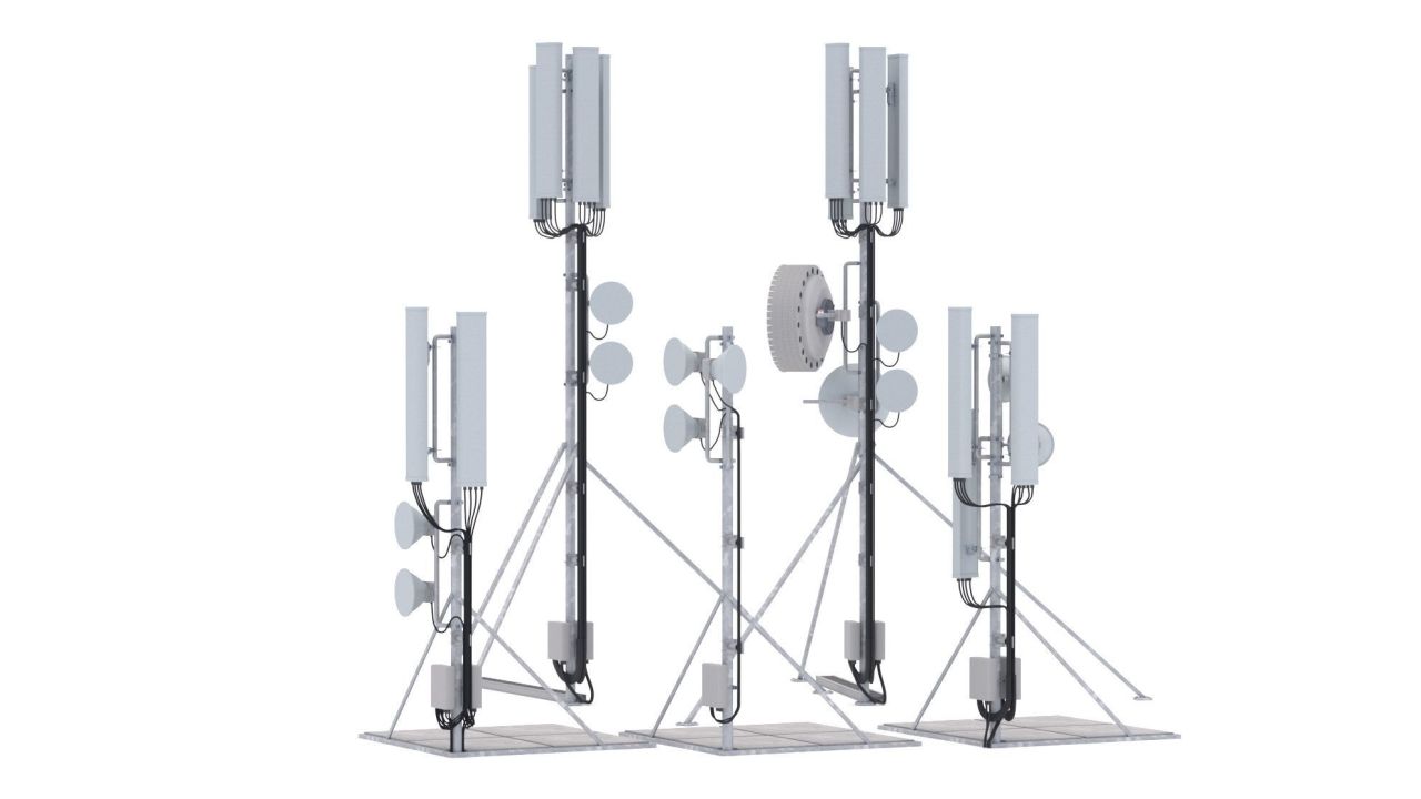 Cell Phone Tower 3d models