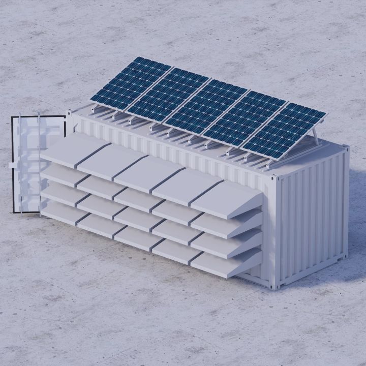 Container data center 3d models