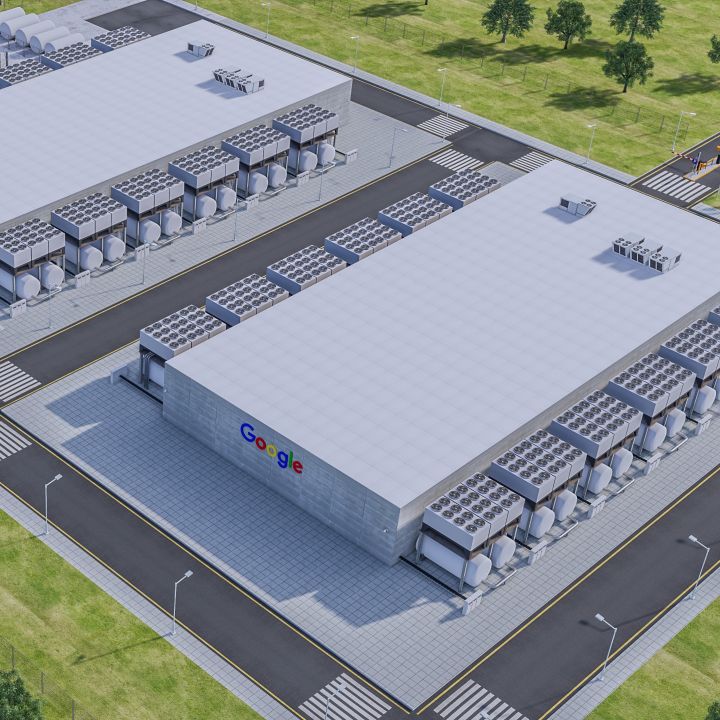 Google Data Center Building 3d models