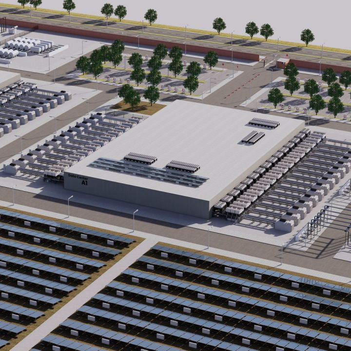 Apple Data Center Building with Interior 3d models