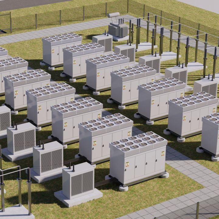 Battery Storage Power Station 3d models