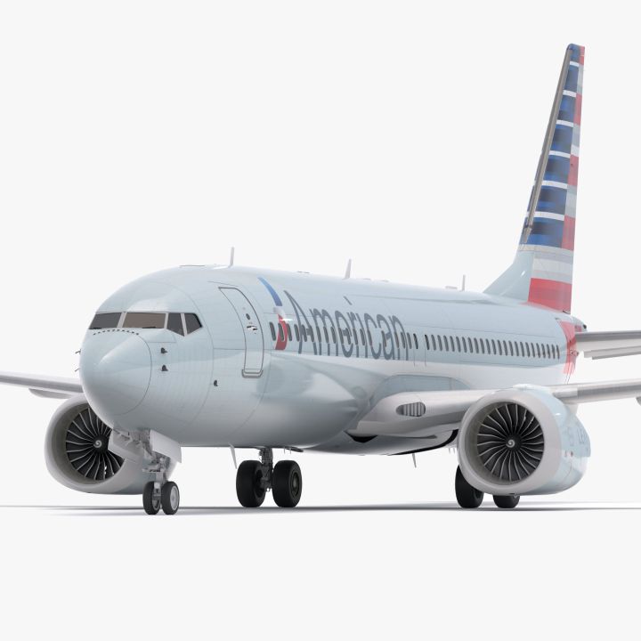 Boeing 737-800 MAX American Airlines 3d models